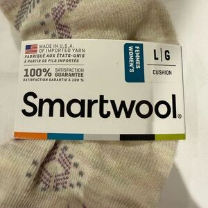 Smartwool Women's Cushion Socks - Cream and Purple